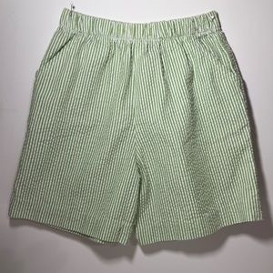 Seersucker Stripe Toddler Cotton Shorts (The Bailey Boys)